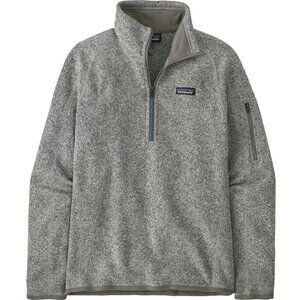 Patagonia Women's Better Sweater 1/4-Zip Fleece pullover in Heather Gray